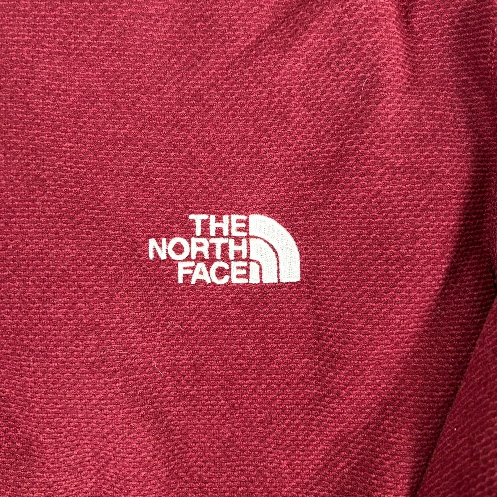 The North Face Mens XXL Burgundy Quarter Zip Fleece Pullover Sweater NF0A3YR1789